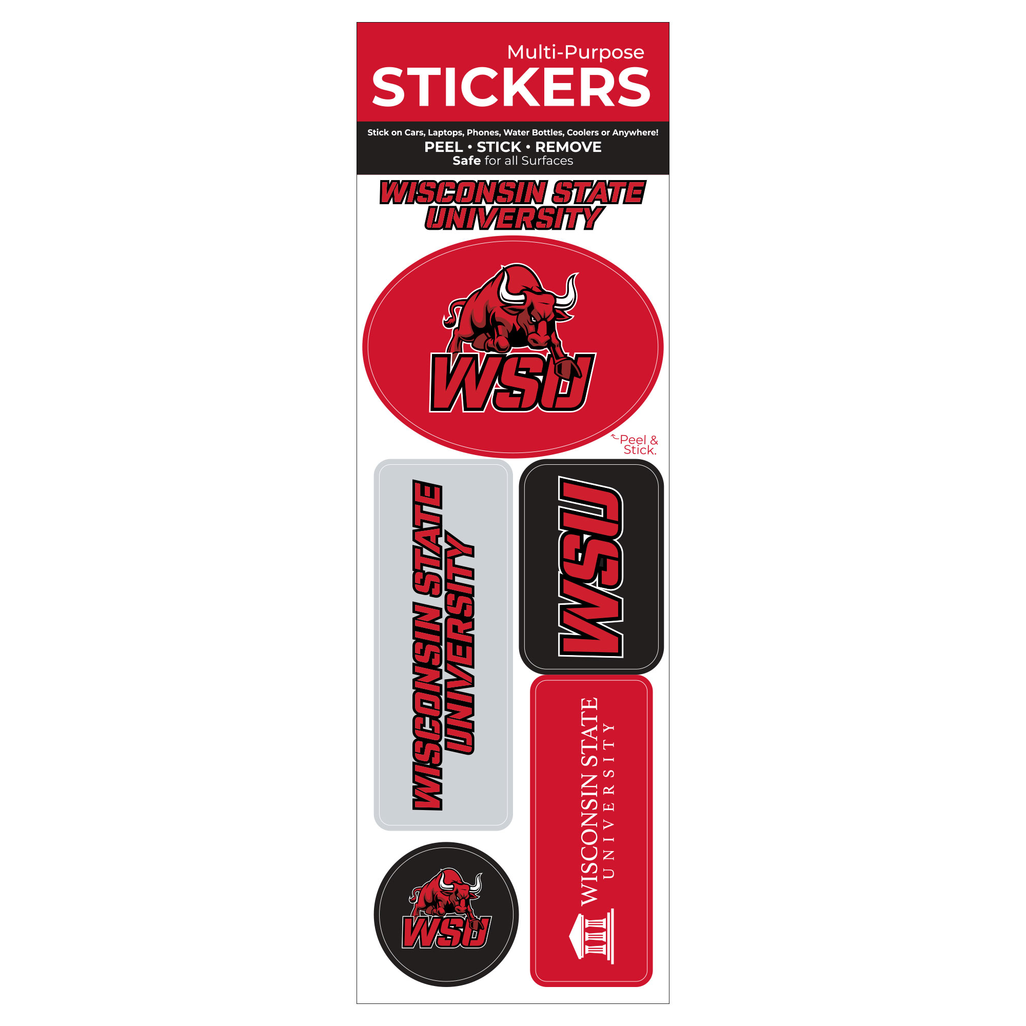 7" x 11" Vinyl Large Sticker Sheet MCM Brands